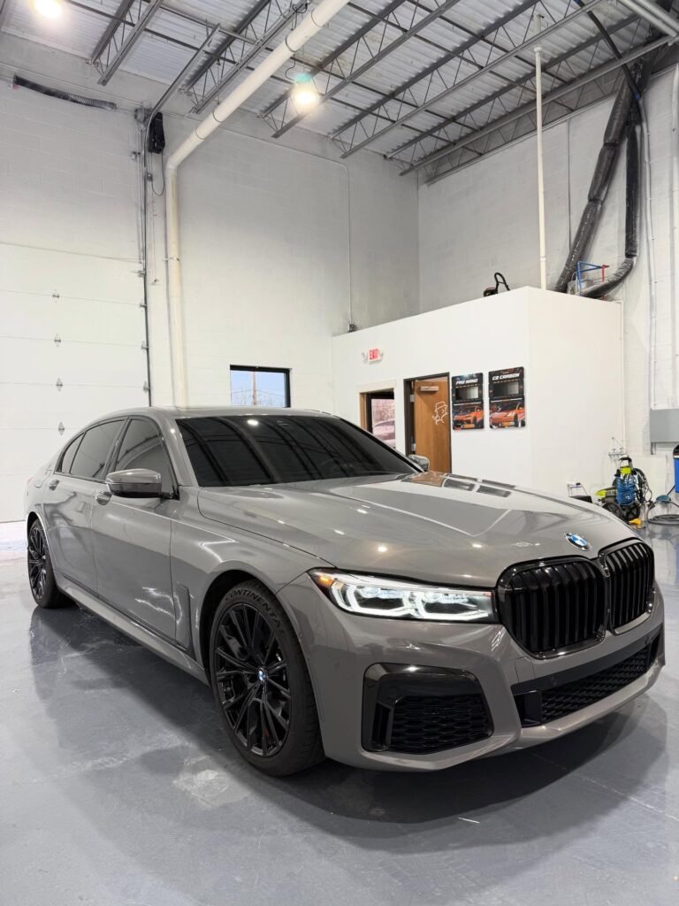 Paint correction done on BMW 740i 2022 in Clinton Township