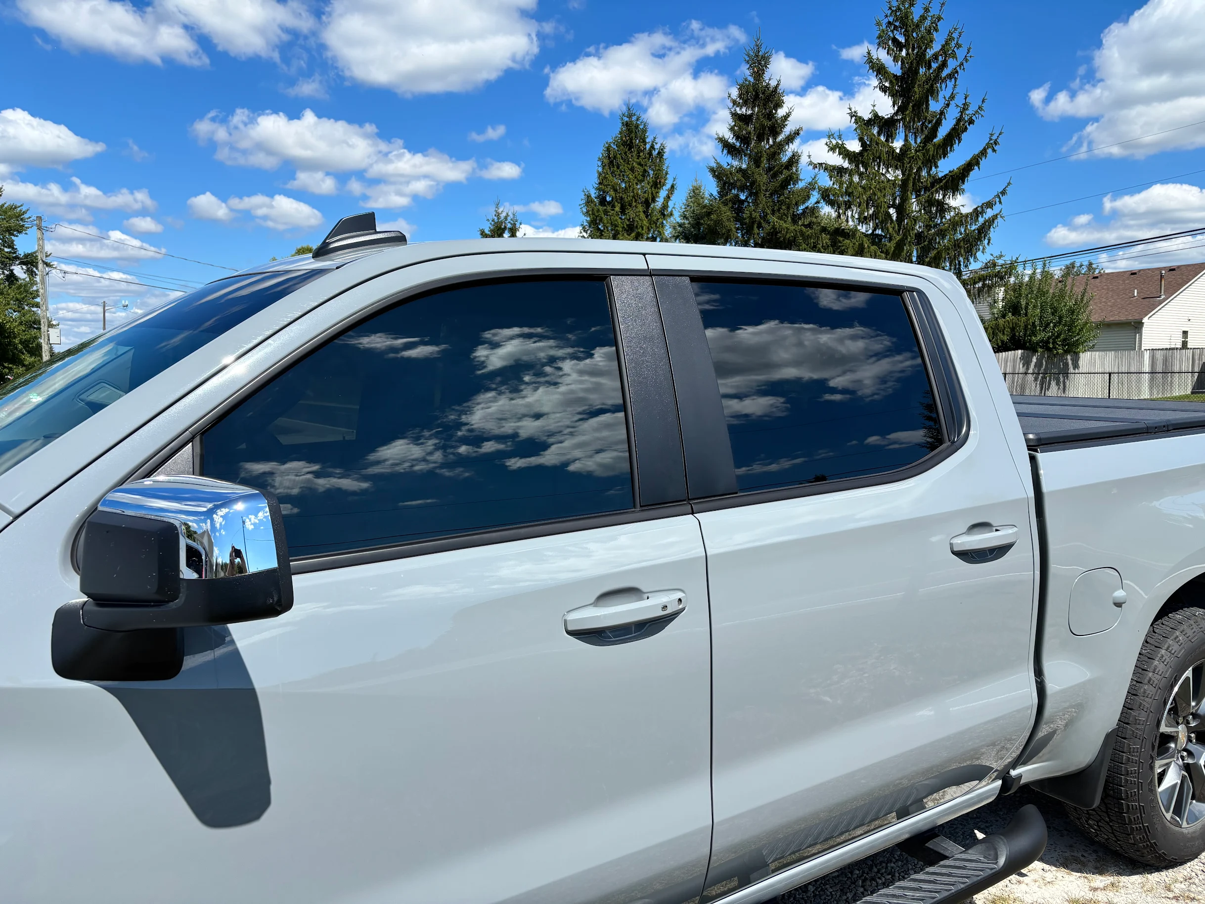 tinted windows on Ford pickup truck