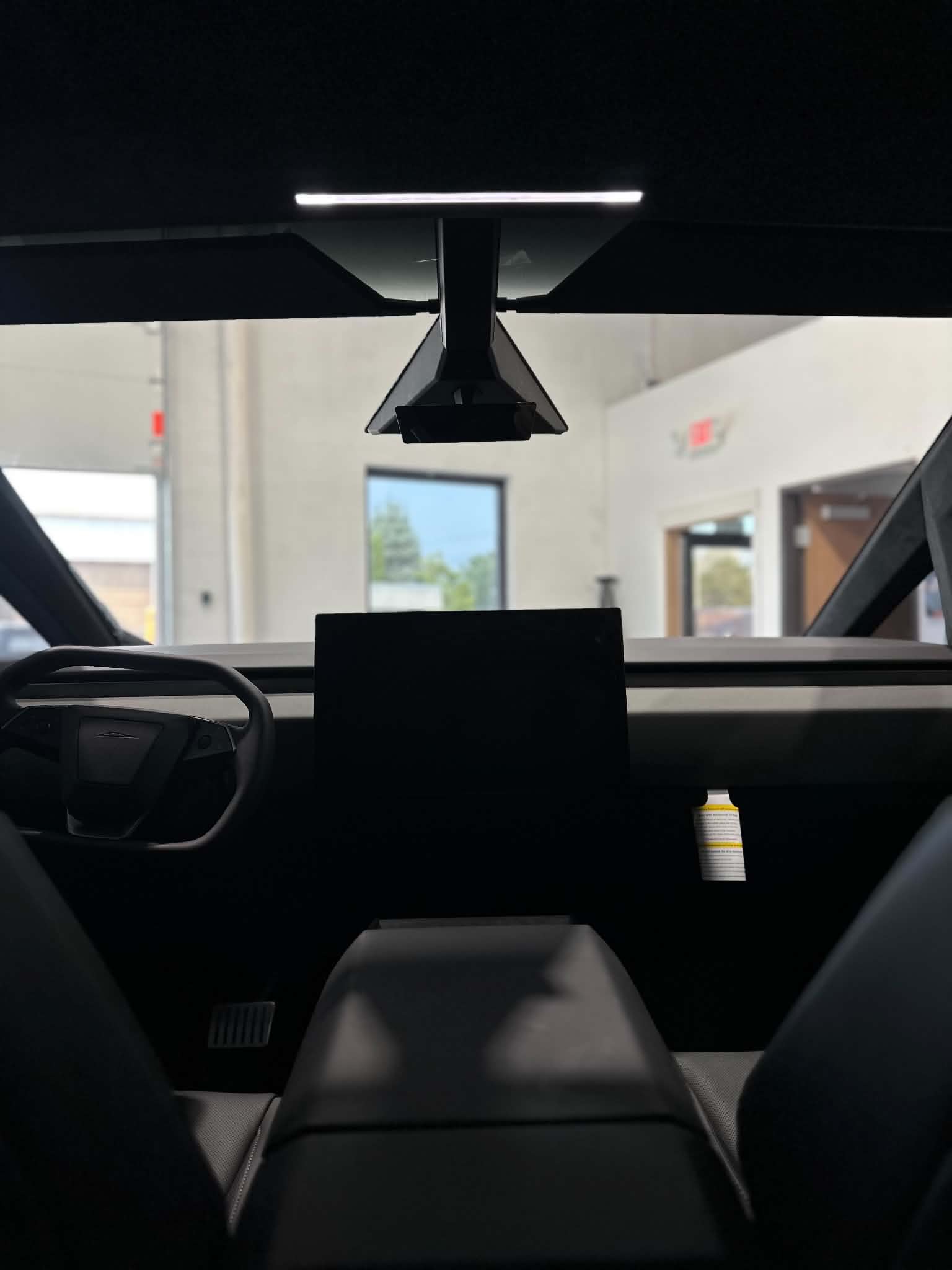 image showcasing interior of tesla cybertruck for window tinting in Fraser, Michigan
