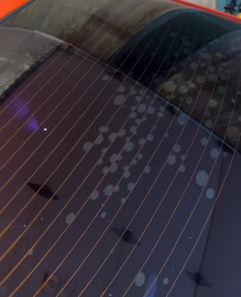 poorly installed and bubbling window film