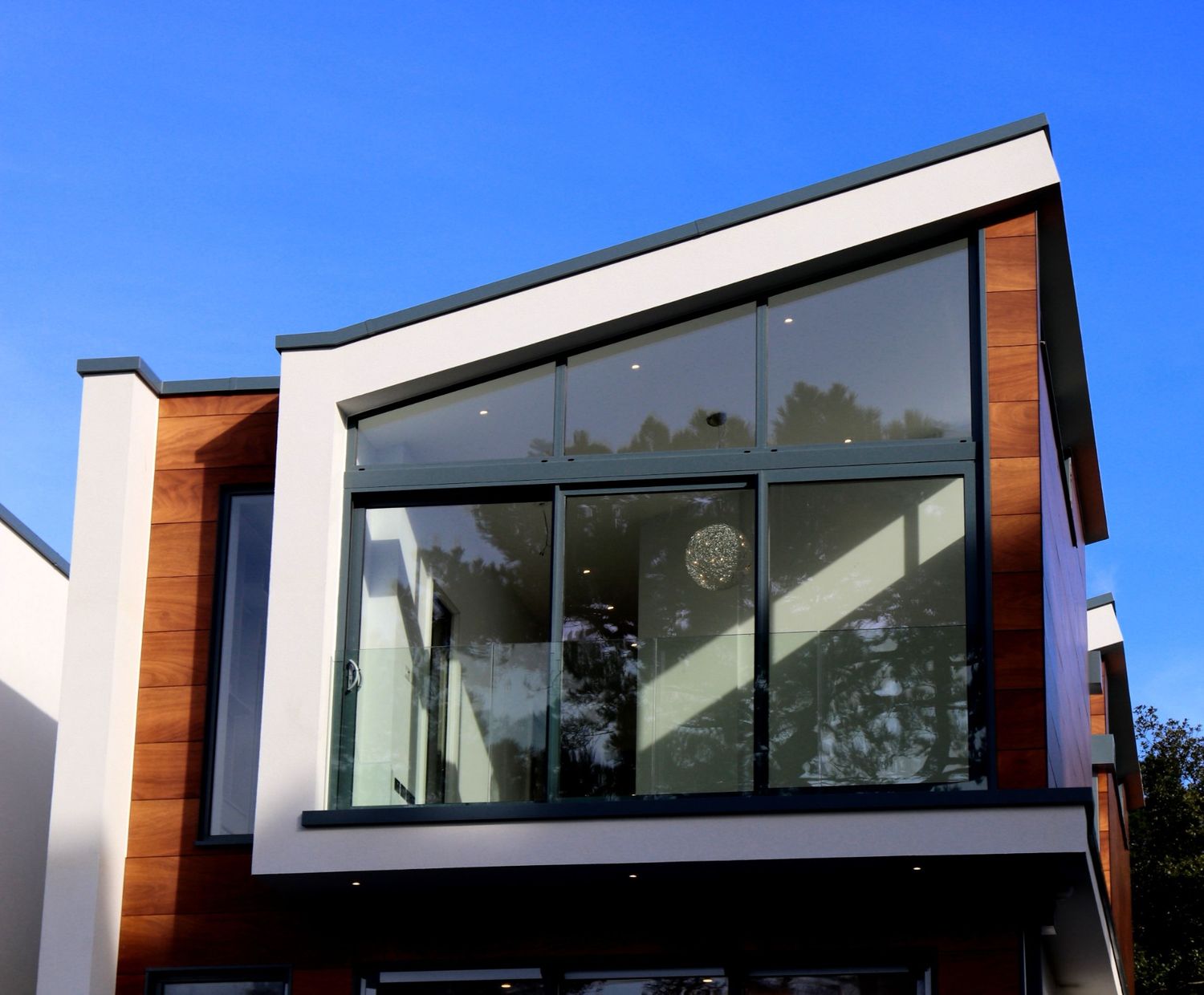 window film installed on house