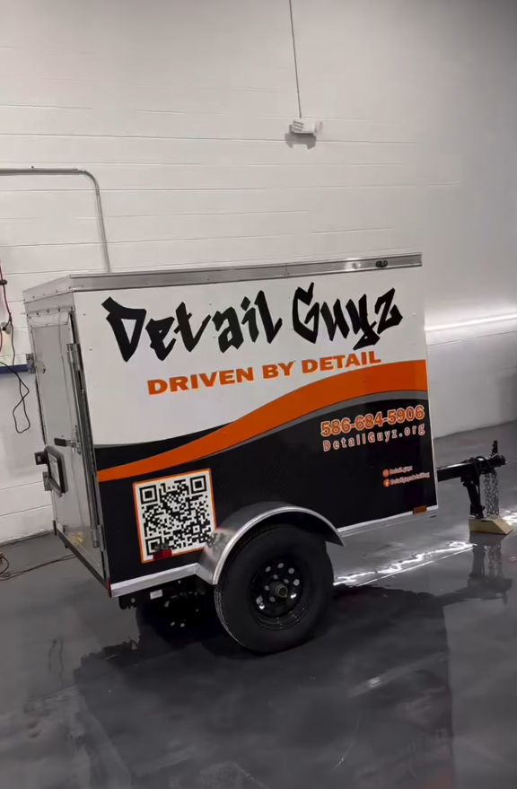 custom graphics on detailing hitch in Fraser